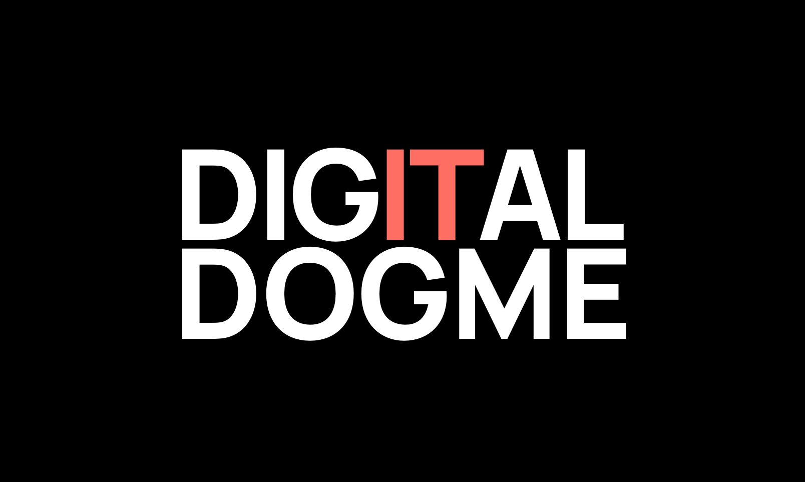Digital Dogme Logo Black Background